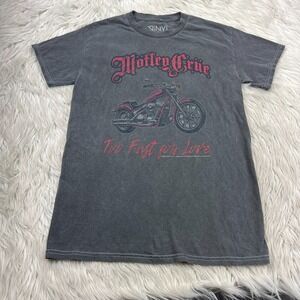 The Vinyl Icons Men's XS Motley Crue Motorcycle Too Fight for Love Graphic Tee